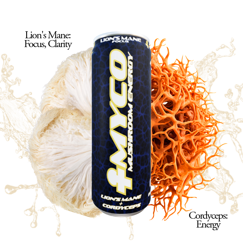 lion's mane and cordyceps drinks, Mushroom energy drinks, mushrooms for adhd, mushrooms for focus