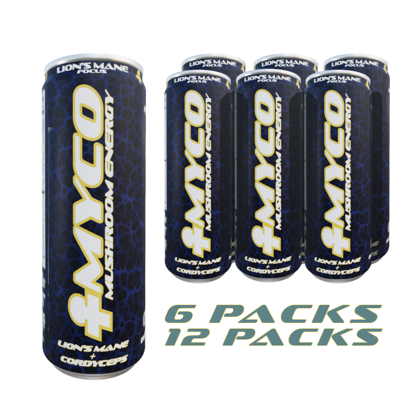 Myco Energy Drink, Lion's mane and cordyceps 6 pack