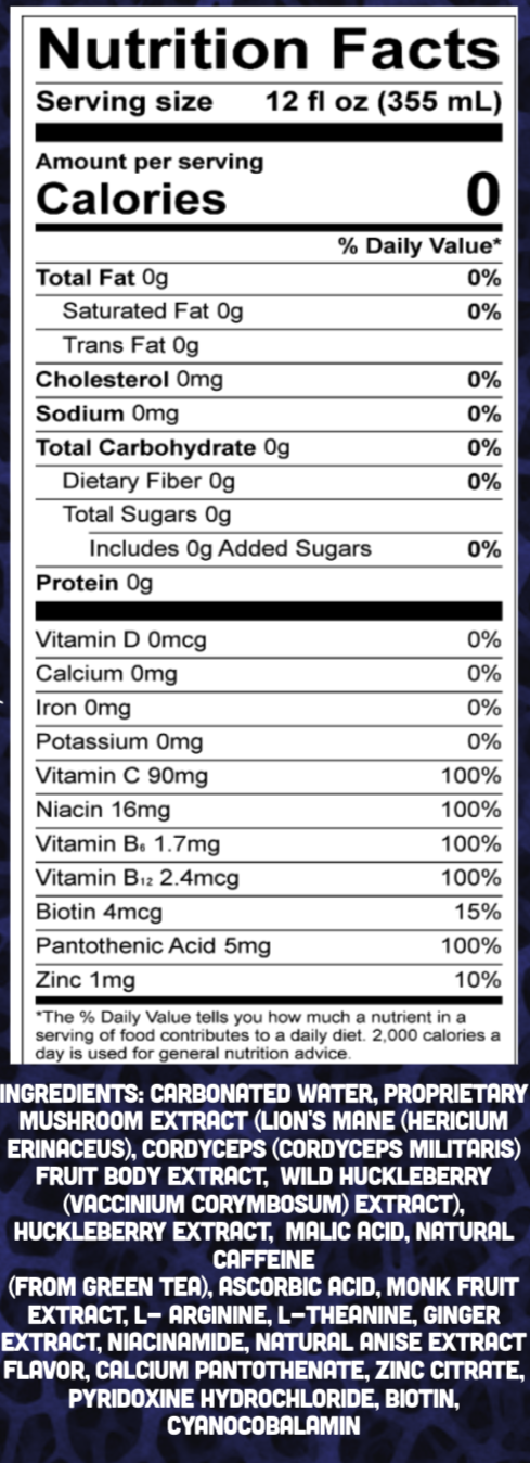 cordyceps_energy_drink_natural_energy_drink_with_mushrooms_Myco_Energy_nutrition facts for myco mushroom energy
